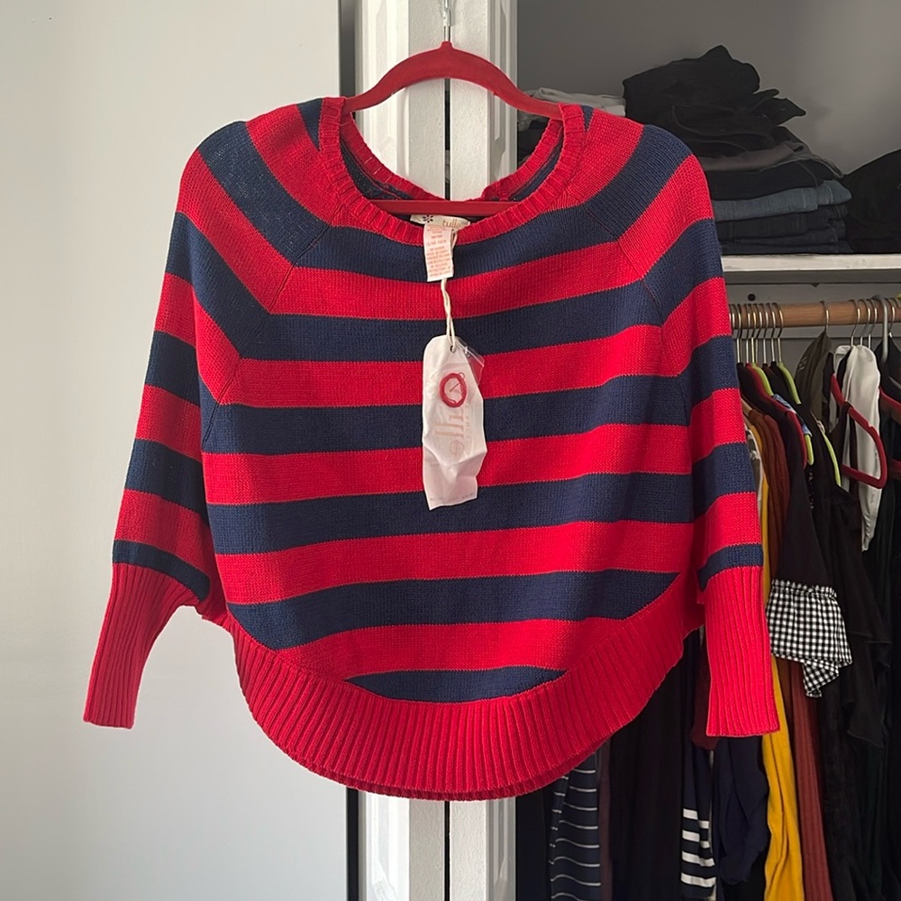 NWT TULLE striped sweater